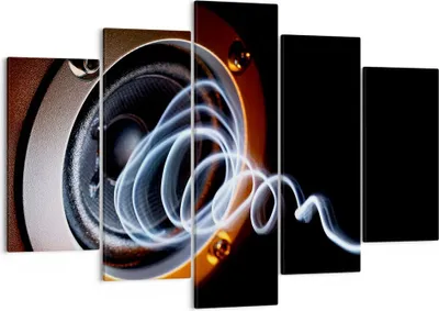 Produktbild von Bild auf Leinwand - Leinwandbild - Dekorativ Unterhaltung Musik Sprecher - 150x100cm - Wand Bild - Wanddeko - Leinwanddruck - Bilder - Kunstdruck - Leinwand bilder - Wandkunst - EA150x100-2172