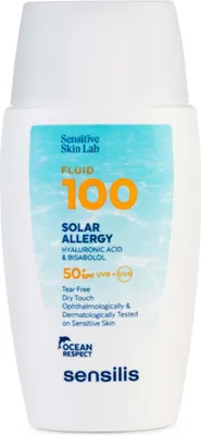 Image de Sensilis Fluid 100 Solar Allergy SPF50+ Crème solaire 40ml