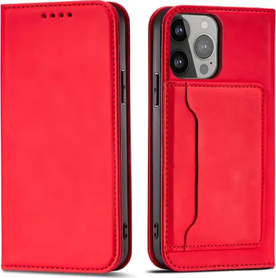 Obrázek produktu pro Hurtel Magnet Card Case, Folio, Apple, iPhone 14 Plus, 17 cm (6.7"), Červená
