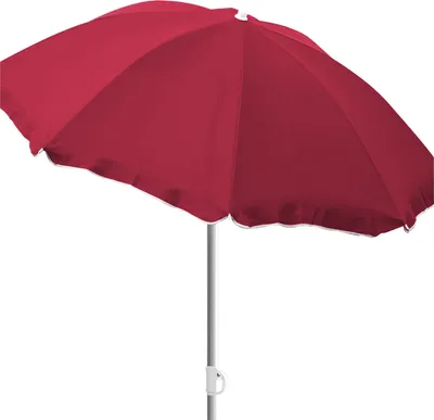 Produktbild von Sonnenschirm rund Ø1,80m rot Polyester knickbar UV Schutz