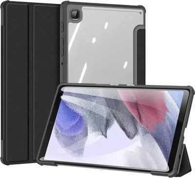 Produktbild von Dux Ducis Toby Eco-Leather Tablet-Ledertasche Schale Cover für iPad Pro 11" 2021 mit Smart-Sleep Funktion Wake-Up Stifthalter Schutzhülle Schwarz
