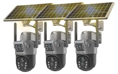 Produktbild von PTZ Wireless Kamera, 8MP Dual-Linse, Solarbetrieben, 3 4G Solar Cams