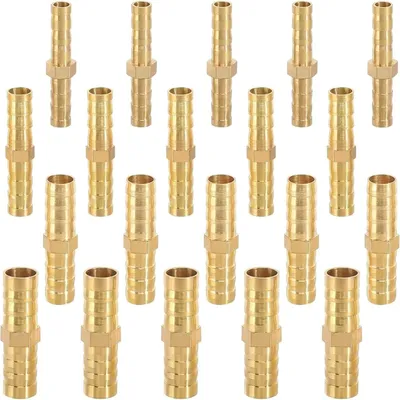 Imagen del producto de Conectores para mangueras Messing, sin fugas, de 6 mm/8 mm/10 mm/12 mm, para uso en jardinería y cocina