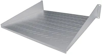 Image de INTELLINET Tablette 2U 483x400mm jusqu'à 25kg gris