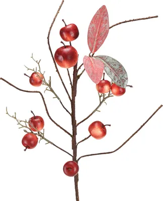 Produktbild von Kunstzweig mit Äpfeln für Herbst- und Festtagsdekoration