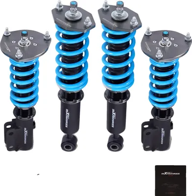 Image de Kit de suspension filetée, 24 niveaux d'amortissement, réglable en hauteur de 25 à 75 mm, compatible avec le véhicule Performance 3000GT