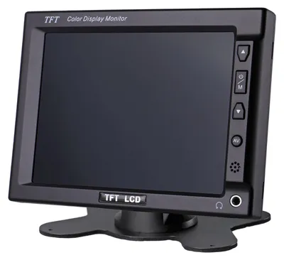 Produktbild von Carmedien 5,6" TFT Monitor CM56 Automonitor Standmonitor Einbaumonitor mit Mini 5,6 Zoll TFT Display 12V 4:3