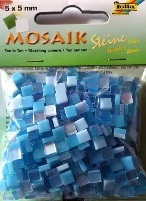 Produktbild von Mosaiksteinchen, 5x5 mm, blau