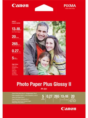 Produktbild von Canon Paper PP-201 (5X7, 20 Sheets), 5 x 7