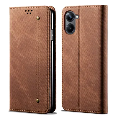 Immagine prodotto di Custodia per Samsung Galaxy A06, Custodia a portafoglio in pelle con chiusura magnetica e supporto marrone