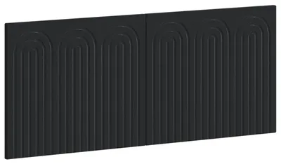 Immagine prodotto di vidaXL Testiera da parete, modello ALKMAAR, nera, realizzata in materiale composito di legno