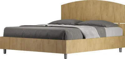 Immagine prodotto di ITYHOME - Letto con rete 160x190 quercia Dora