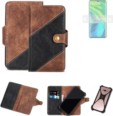 Produktbild von K-S-Trade Handyhülle Schutzhülle Bookstyle Case kompatibel mit Xiaomi Mi Note 10 Klapphülle Cover Hülle Schutztasche 1x