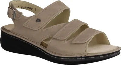 Produktbild von Finn Comfort Praia Damenschuhe, supersofte Pantolette, Damen, Leder, Beige - Marken Finn Comfort, Beige, leder (nubuk)