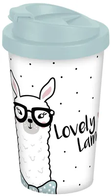 Produktbild von Coffee to go Becher Lovely Lama 400ml