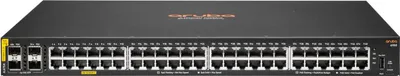 Zdjęcie produktu dla HPE Aruba Networking 6100 48G Class4 PoE 4SFP+ 370W, Zarządzany, L3, Gigabit Ethernet (10/100/1000), Obsługa PoE, Możliwości montowania w stelażu, 1U