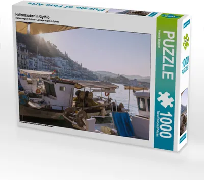 Produktbild von CALVENDO Puzzle Hafenzauber in Gythio | 1000 Teile Lege-Größe 64x48cm Foto-Puzzle für glückliche Stunden
