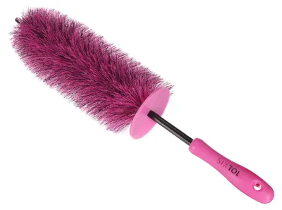 Zdjęcie produktu dla Szczotka do czyszczenia felg samochodowych, różowa. CAR DETAILING TIRE BRUSH