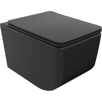 Obrázek produktu pro Mexen Vera WC mísa Rimless s pomalu padající deskou slim, duroplast, Matná Černá - 30164070