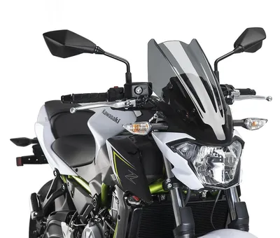 Produktbild von Puig New Generation Touring Kawasaki Z650 2019 Windschutzscheibe Silber  Silber One Size