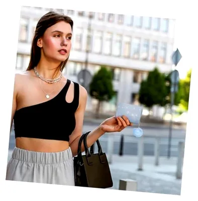 Produktbild von Kleine Schlanke Damen Geldbörse aus Kunstleder mit Reißverschluss und Münzfach