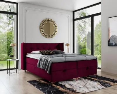 Produktbild von Bett Schlafzimmer Luxus Design Modern Boxspringbett Einrichtung Polsterbett