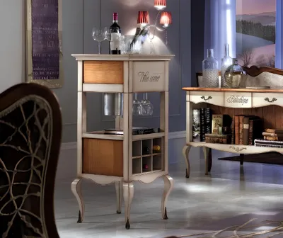 Produktbild von Hausbar Barschrank Bar Tisch Regal Weinregal Weinschrank Luxus Schrank Vitrine