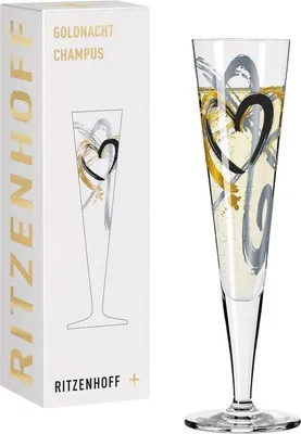 Productafbeelding van Elegante champagneglazen 200 ml - Designerstuk met echt goud en platinadetails