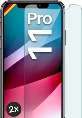 Produktbild von SCHUTZFOLIE FÜR APPLE IPHONE 11 PRO - ECHTGLAS, Stückzahl:2er Set