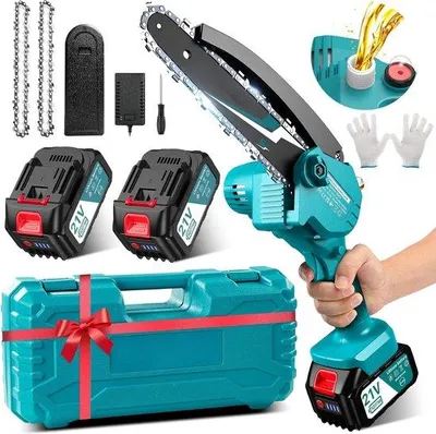 Immagine prodotto di Motosega compatta per principianti - Motosega portatile - Motosega a batteria - Motosega portatile a batteria