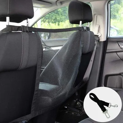 Produktbild von Famanu Autohundetransportbarriere - mit verstellbarer Sicherheitsgurt für Haustiere