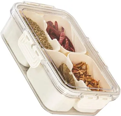 Image de Boîtes de rangement en plastique, grande capacité - Contenants alimentaires - Avec couvercle - Lot de plusieurs pièces - Résistant aux températures - Léger - Grande capacité