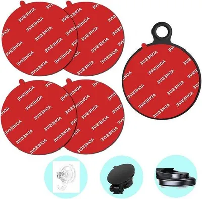 Productafbeelding van Vervangende, dubbelzijdige schuurpads, 70 mm, met sterke hechting, set van 4