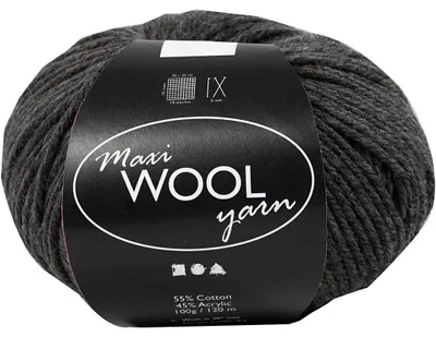 Produktbild von Wolle, L 125 M, Hellgrau Melange, 100 g/ 1 Knäuel [HOB-447419]