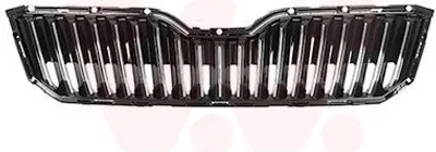 Produktbild von VAN WEZEL 7638510 Kühlergrill Frontgrill für SKODA SUPERB Kombi (3V5) Chrom/Schwarz