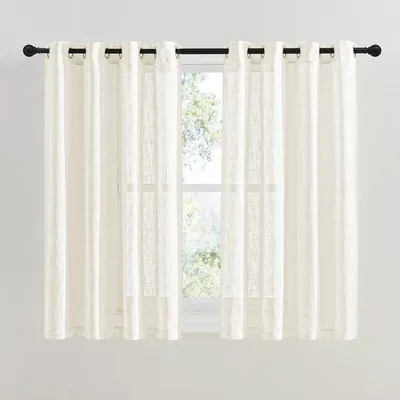 Productafbeelding van Famanu gordijnset, 2 stuks, 137 x 132 cm - Transparant