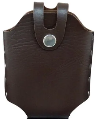 Produktbild von Flachmann-Etui 240 ml 8 oz mit Gürtelclip - Braun