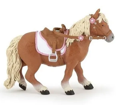 Produktbild von Papo Horses Paard Shetlander Pony mit Zadel 51559