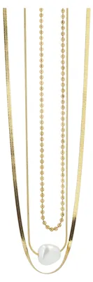 Produktbild von Akzent Damen Kette mit Anhänger Avala Avala, goldfarbig, Ionenplattierung