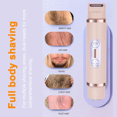 Produktbild von Doppelkopf-Elektrorasierer, Lippenhaar, Achselhöhle, privater Intim-Epilierer, Beintrimmer
