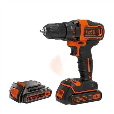 Image de Black&Decker Akku-Bohrschraub 18V 2x1,5Ah,2G,Kof BDCDD186KB