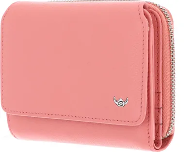Produktbild von Golden Head Leder Geldbörse Madrid RFID Protect Zipped Billfold Coin Wallet Coral koralle