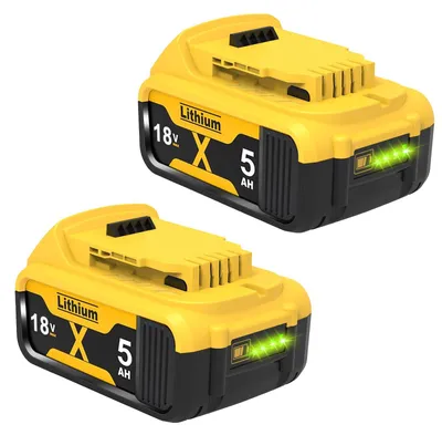 Obrázek produktu pro 2 kusy náhradních baterií o kapacitě 5000 mAh pro baterie 18 V