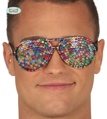 Produktbild von Bunte Strassstein Mosaik Partybrille