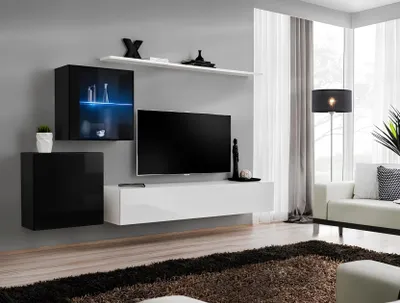 Productafbeelding van Woonkamer meubels, design, moderne wandmeubelset, 260 cm, luxe dressoir