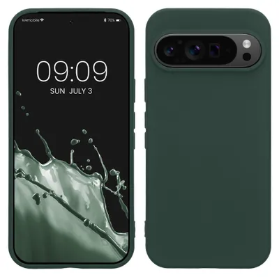 Produktbild von kwmobile Hülle kompatibel mit Google Pixel 9 / Pixel 9 Pro Hülle - gummierte TPU Silikon Handyhülle - Schutzhülle für kabelloses Laden - Case in