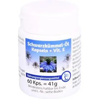 Obrázek produktu pro Kapsle s černým kmínem + vitamin E 60 kapslí