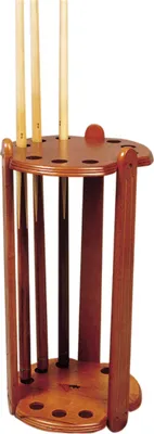 Image de Support de queue de billard Winsport rond pour 9 queues marron