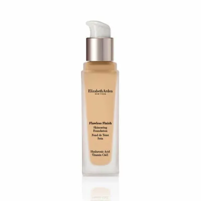 Produktbild von Elizabeth Arden Flawless Finish Skincaring Foundation, Pumpenflasche, Flüssigkeit, Glättend, Mittel, Neutral, 240N