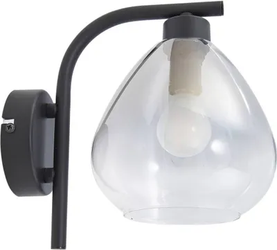 Produktbild von Lindby Wandleuchte Pendura, Ø 15 cm, schwarz, Glas